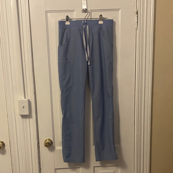 Figs Pants - Figs Women's Light Blue Scrubs